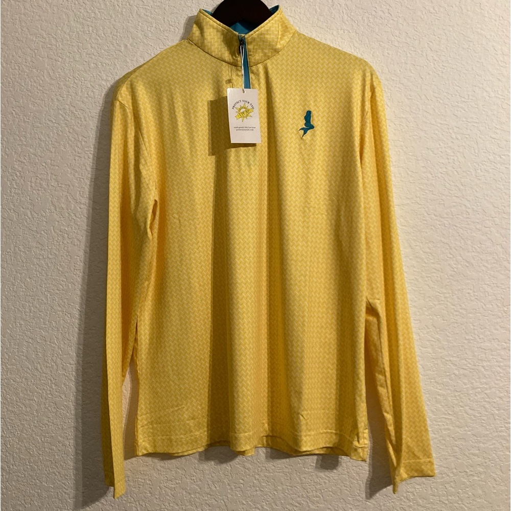 Men’s Yellow SPF Zip-Up